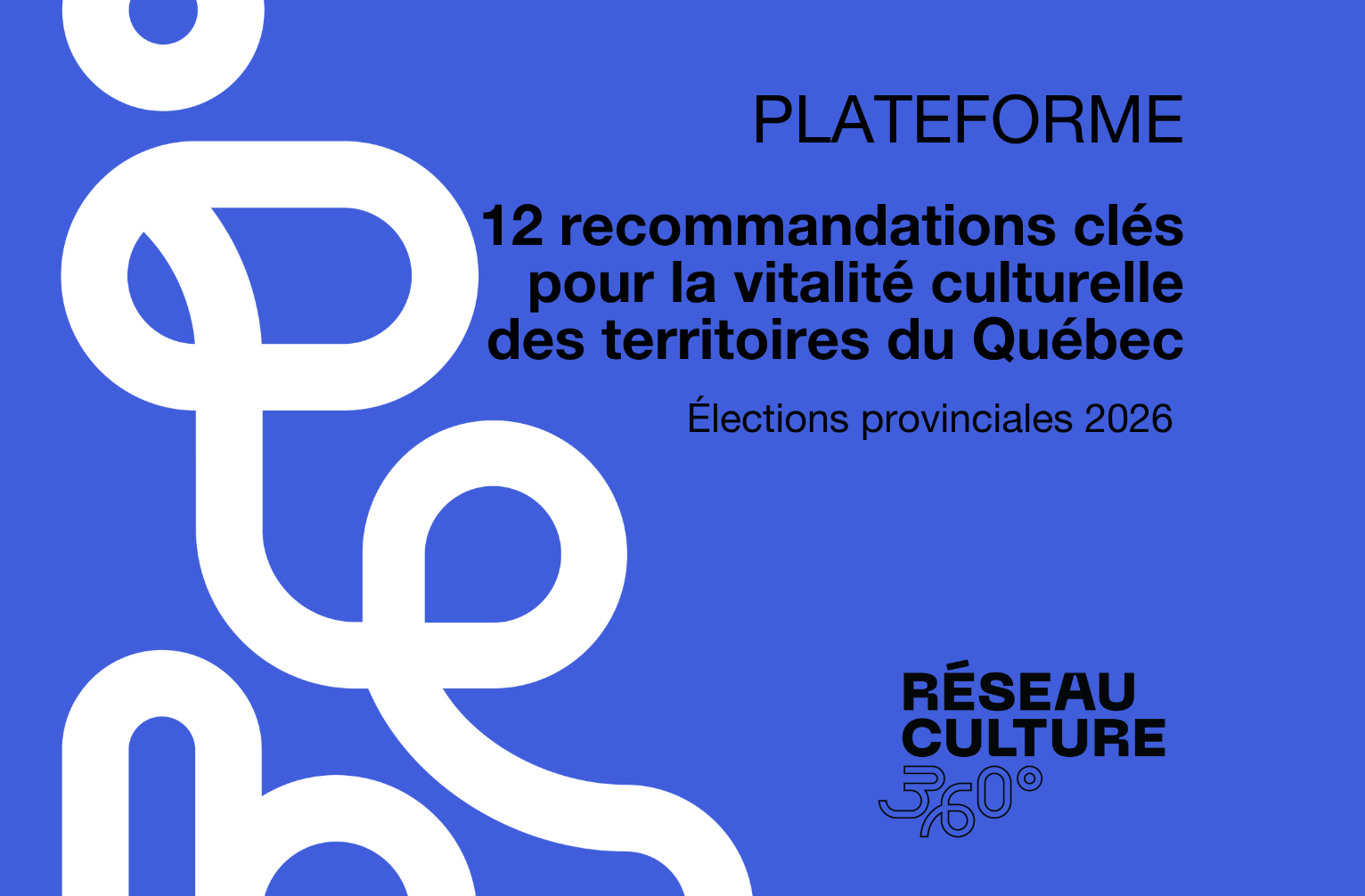 COMMUNIQUÉ / Élections provinciales 2026 : 12 recommandations pour protéger et faire vivre la culture québécoise partout au Québec